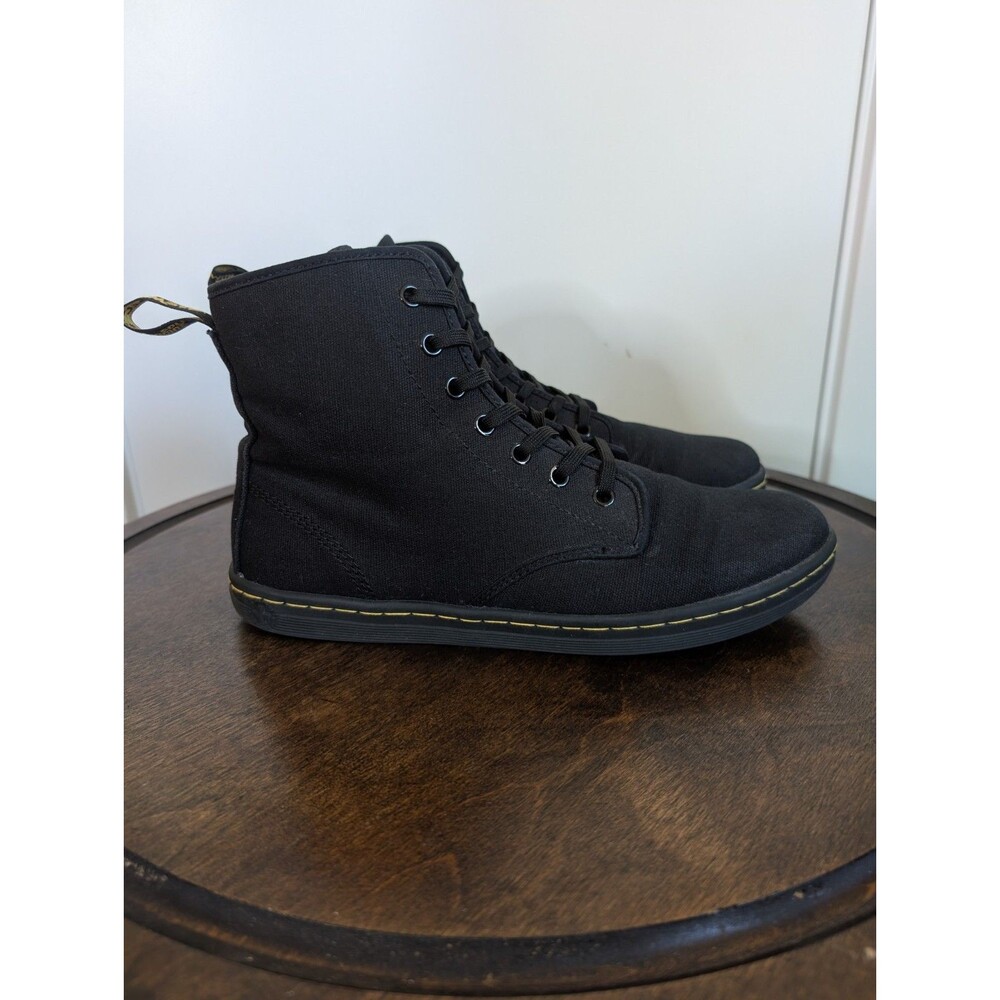 Dr. Martens Shoreditch Women's UK 8 US 10 Black Air Wair Ankle Boots Canvas Flat